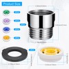 Zocipro 2Pack Shower Flow Restrictor, Shower Flow Reducer Limiter Set