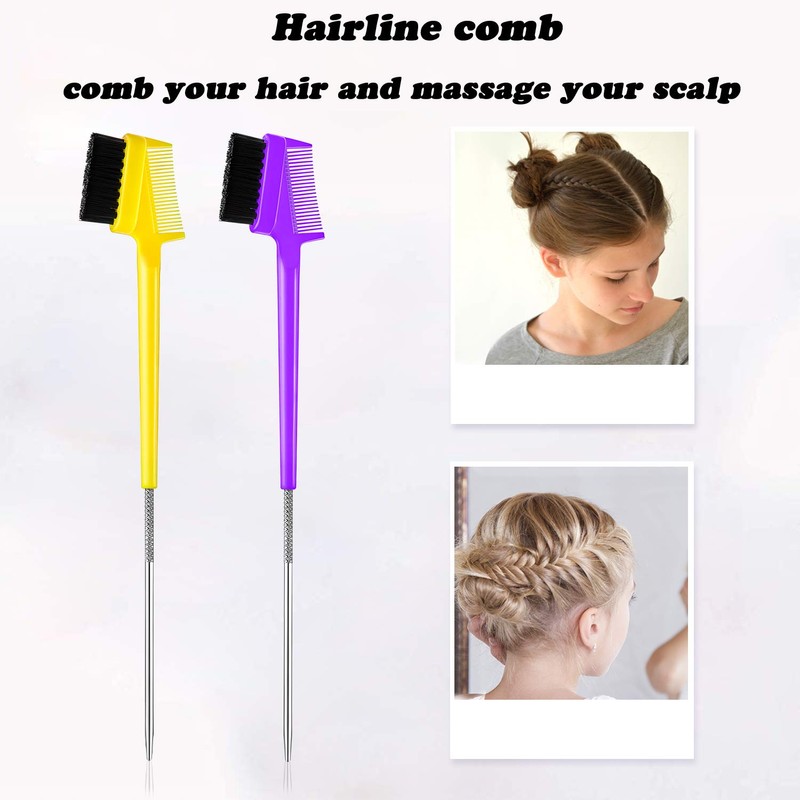 12 cepillos de pelo de doble cara para control de