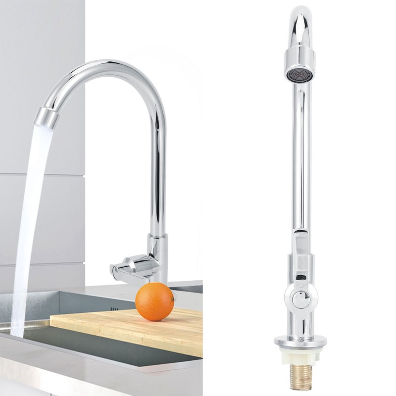 G1/2 Sink Faucet 360 Degree Rotating Stainless Steel Cold Water