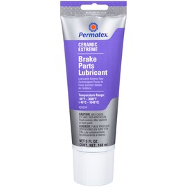 Permatex 24125-6PK Ceramic Extreme Brake Parts Lubricant, 8 oz. (Pack of 6) - Pack of 1, 5 oz.