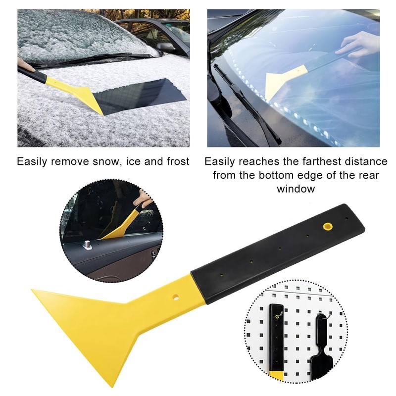 KVAEY Window Tint Squeegee, Long Handle Triangle Scraper Vinyl Wrapping
