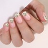 Press on Nails Short - RTKHFZE Gel Square French Tip