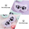Mikinona Plush Cartoon Eye Pattern Eye Mask for Travel Home