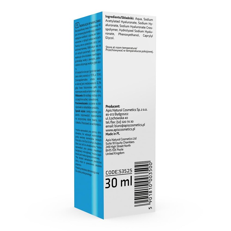 Apis Hyaluronic 4D Moisturising Concentrate for the Face - 30