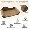 DWCN 26" Large Cat Scratcher Bed, Durable Cardboard Cat Couch