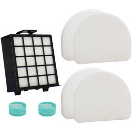 AZ4002 Filters For Shark Vacuum Filters Replacement for Shark POWERDETECT Upright Vacuum Cleaner Models AZ4000 AZ4000C AZ4002W, 1 Hepa + 2 Foam & Felt Sets + 2 Odor Cartridges, XFFKAZ4000 XHFAZ4000