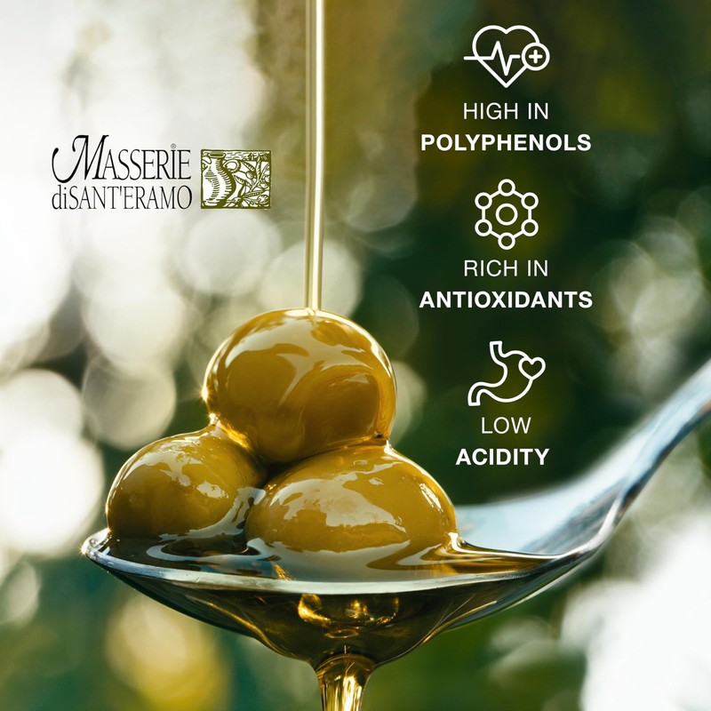 Masserie di Sant'Eramo Flavorful Italian Extra Virgin Olive Oil Cold