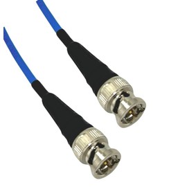 Cable Evolution 12G HD SDI Cable Mini RG59 - BNC to BNC - (1.0 Feet) (Blue)