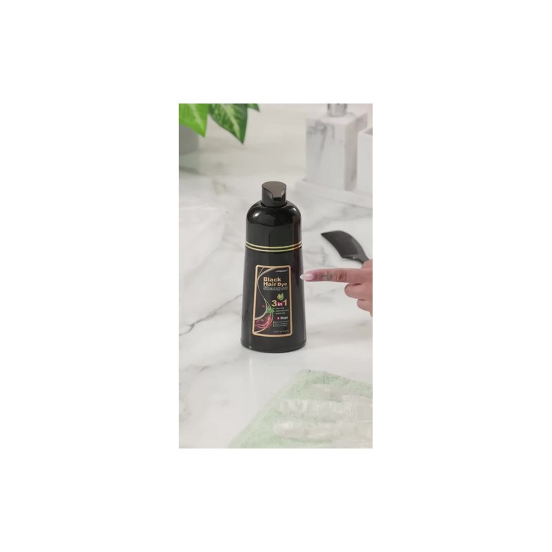 Shampoo Tinte Instantaneo Cubre Canas Extracto Plantas 500ml