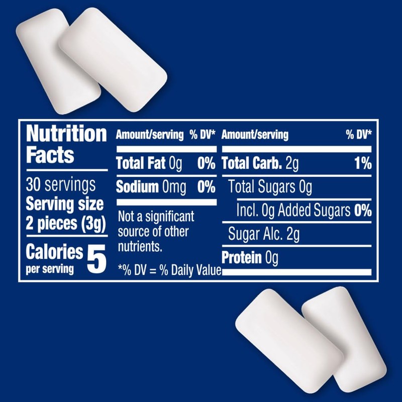 ECLIPSE Sugar-Free Gum Winterfrost, Chewing Gum Sugar Free in 60