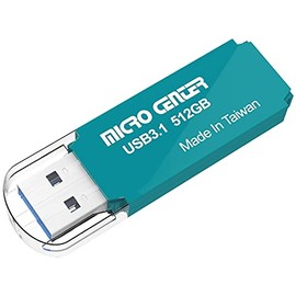 Micro Center Pro 512GB USB 3.1 Gen1 Flash Drive Faster USB Stick External Data Storage Thumb Drive (512GB, Green)