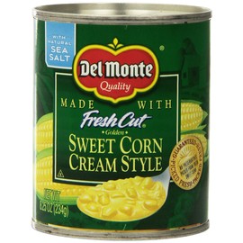 Del Monte Cream Style Corn, 8.25 Ounce (Pack of 12), Yellow