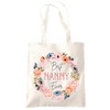 HotScamp Best Nanny Ever Flower Wreath - Tote Shopping Bag