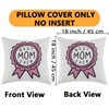 Madizz Mother Gift BEST MOM EVER Cushion Cover with Medal