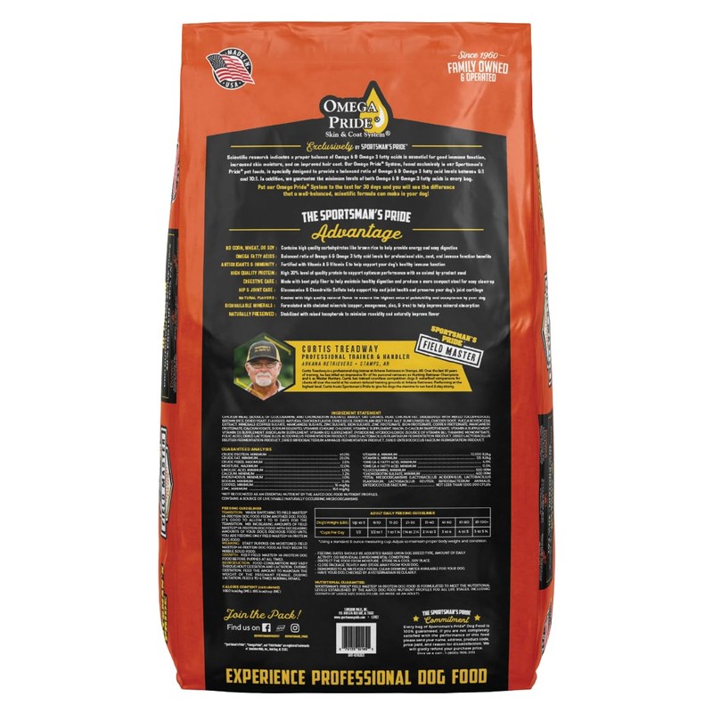 Sportsman's Pride Field Master 30/20 High-Protein Dry Dog Food, 40-lb