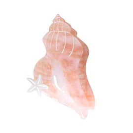 Fantasy Pink Conch Hair Clips,Novelty Acetate Sea Hair Clip,Small Claw Clips for Women
