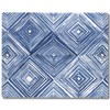 CounterArt Indigo Diamond 3mm Tempered Glass Cutting Board 10” x