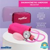 Esfigmomanómetro Adulto Aneroide Aluminio Medstar (Rosa)