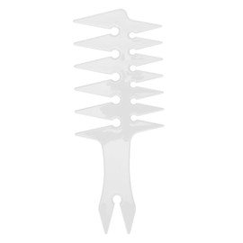 Men's Hair Combs with Wide Teeth Double-Sided Oil Hair Comb Retro Plastic Hair Styling Combs (White)