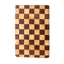 Linwnil End Grain Cutting Board, Heavy Duty Acacia/Rubber Wood Cutting Board For Kitchen, Flippable Serving Board For Meat, Bread & Fruits, Rectangle Cutting Board (14.2"L x 9.5"W x 0.99)
