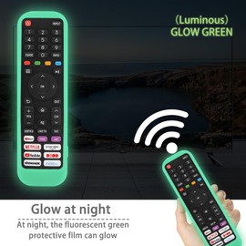 Remote Control Case Compatible with Hisense EN2G30H EN2AI30H EN2P30H, Remote Control Case for Hisense Smart TV A4FG A4CG 2022 VIDAA EN2H30H EN2D30H EN2B30H EN2J30H EN2A30 Remote Control Cover