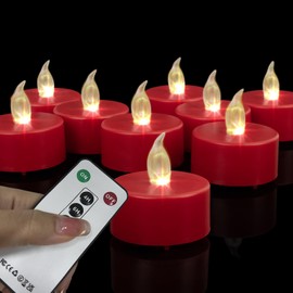 Boakboary LED Tea Light flameless Candles: 24PACK with Remote Control Candle,Long Lasting 400+Hours,Battery Operated LED Tealights for Home Decoration Seasonal &Festival Celebration(White)