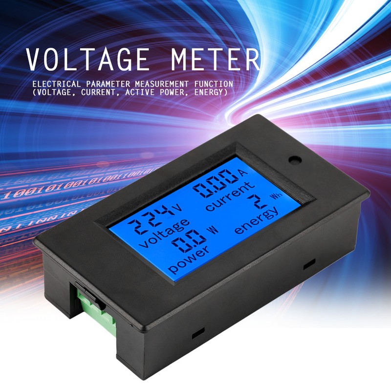 PEACEFAIR PZEM-061 LCD Voltage Current Power Energy Meter Voltmeter Ammeter
