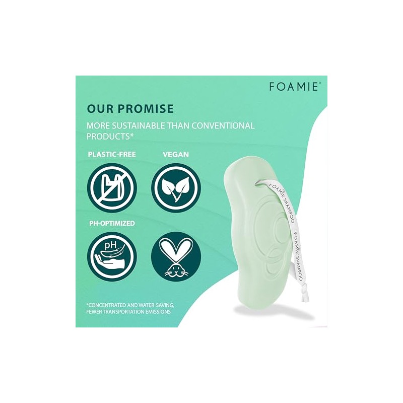 Foamie Shampoo Slido para Cabello Seco Sin Sulfatos y Parabenos
