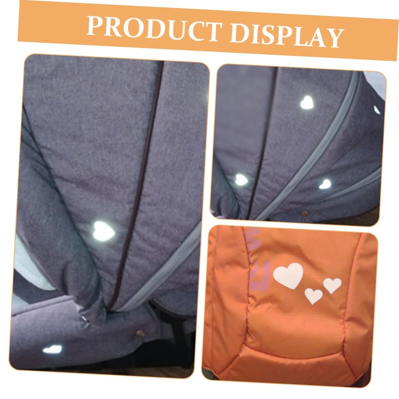 DOITOOL 1 Roll Reflective Heart Pattern Iron Heat Transfer Vinyl