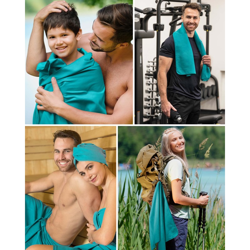 Fit-Flip Swimming towel - fast drying microfibre beach towel -