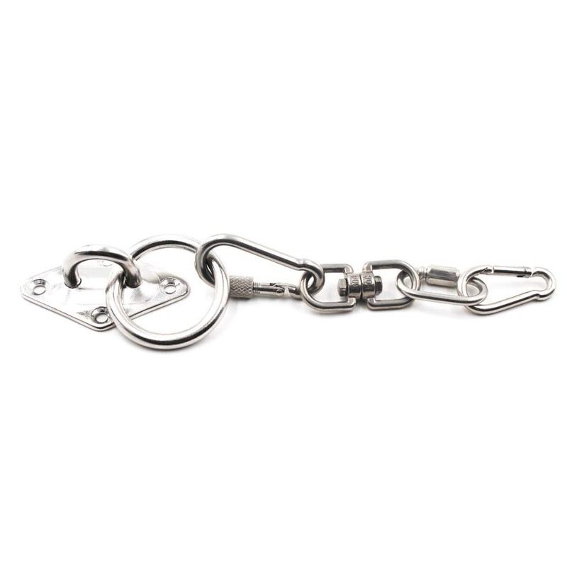 304 Stainless Steel Diamond Eye Pad Plate with Ring 5/16"