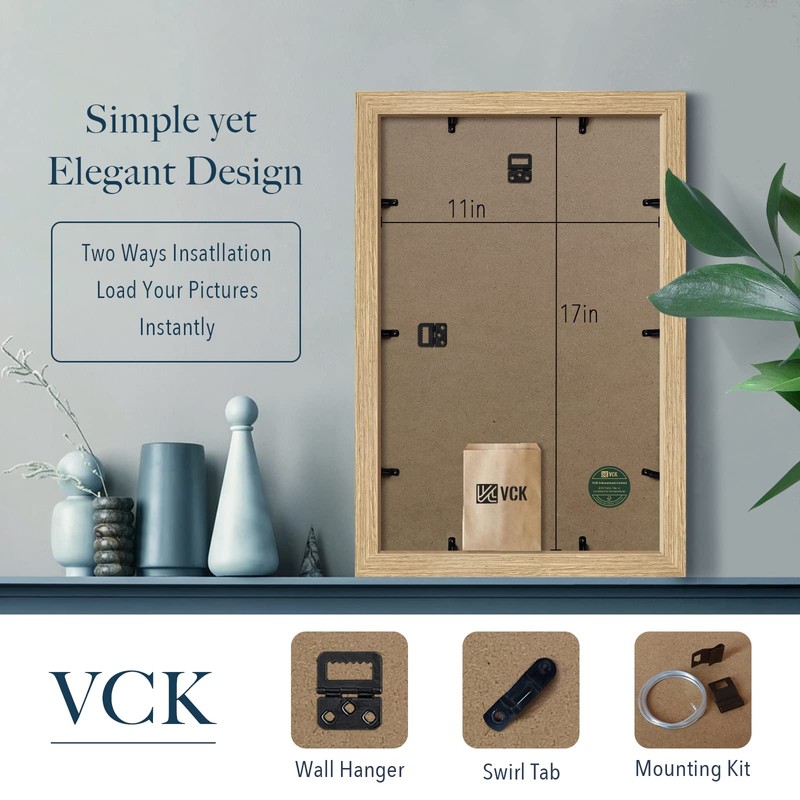 VCK 11x17 Poster Frame Set of 3 - Beige Oak,