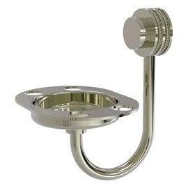 Allied Brass 426D-PNI Venus Collection Tumbler and Toothbrush Holder with Dotted Accents, Polished Nickel