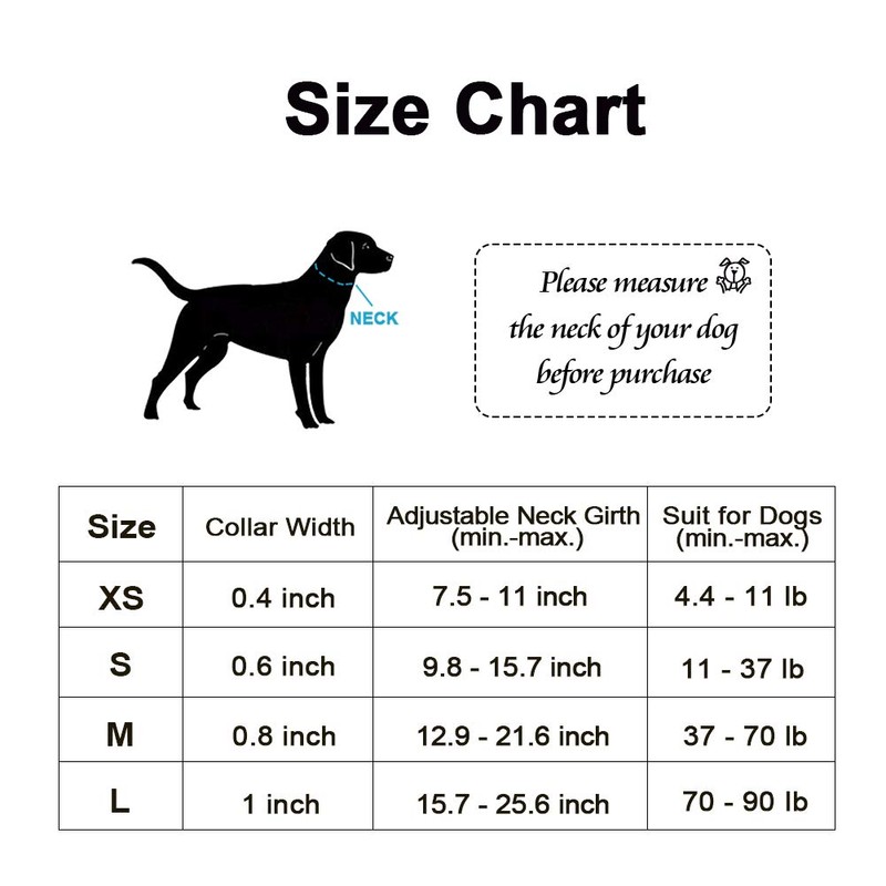 QQPETS Collar para perro personalizado cómodo ajustable collares para perros