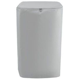 EBISSY Washing Machine Cover, Outdoor, Waterproof, 4 Sides, Thick Fabric, Silver Coating, UV Protection (Zipper, Size M: 35.4 x 22.0 x 22.0 x 22.0 inches (90 x 56 x 55 cm)