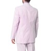 Emigre 38L Men's 100% Cotton Pink Striped Seersucker Suit