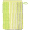 Cawö Striped Cashmere Washing Mitt 16 x 22 cm, Terrycloth, kiwi, 16x22