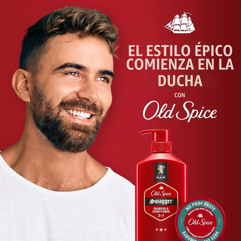 Pasta para Peinar Old Spice Fijación Media - Brillo 63