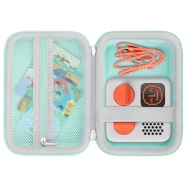 RAIALL Carrying Case Compatible with Yoto Mini (2024 Edition) Kids Bluetooth Audio Player, Stories Music Podcast Radio Player Holder, Travel Hard Bag fits Children’s Audiobook Cards and Cable, Green