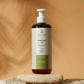 Derora Rosemary Oil (Diluted) for Hair & Skin | Pure & Ready to Use 3% Diluted | Rosemary Oil for Hair, Damaged Hair, Hair Loss, Dry Skin, Face, Scalp (500ml)
