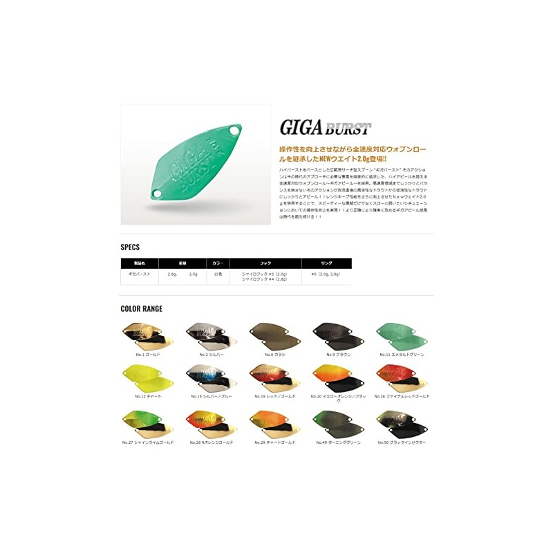 DUO Valkein Spoon, Giga Burst, 2.8g, #15, Silver/Blue