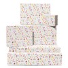 White Wrapping Paper - 6 Sheets Aesthetic Birthday Wrapping Paper
