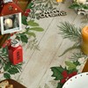 Artoid Mode Holly Fir Wood Pine Cone Leaves Christmas Table