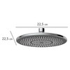 WENKO Water-Saving Rain Shower Head, Water-Saving Universal Shower Head with