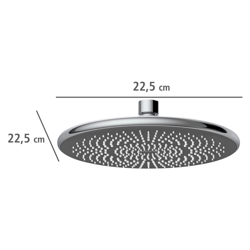WENKO Water-Saving Rain Shower Head, Water-Saving Universal Shower Head with