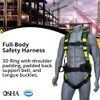 AFP Lime Green Demon Fall Protection Ergonomic Comfort Safety Harness,