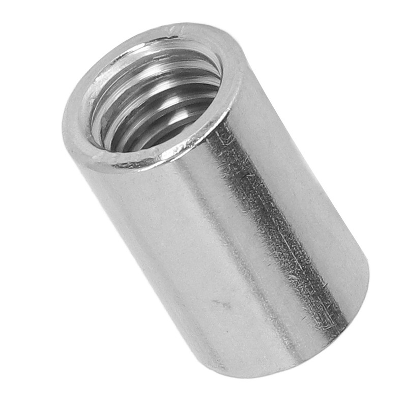10Pcs Coupling Nut Round Rod Connector Female Thread 304 Stainless