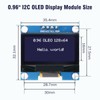 5 Pcs 0.96 Inch OLED I2C IIC Display Module, AYWHP