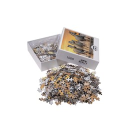 Horse Puzzle or Horse Puzzles for Adults 1000 Piece Horses Puzzle Frame with Fun Fact Poster & Reference Poster, Large Puzzle Galloping Horses on The Beach Illustration - 20x27 inches