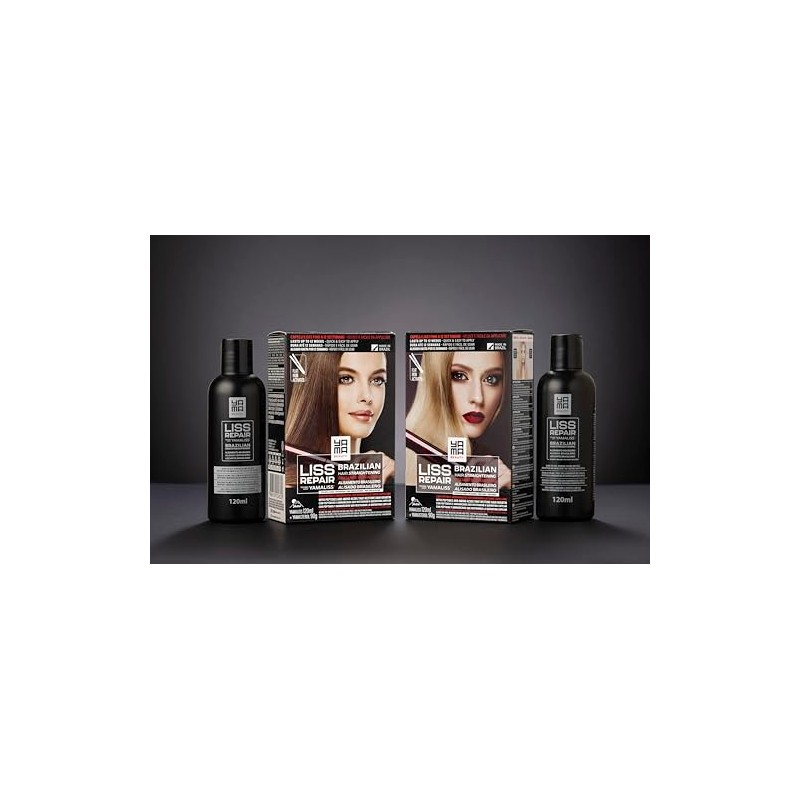 YamaLiss Brazilian Straightening Kit for Dark Hair (Italian Packaging)